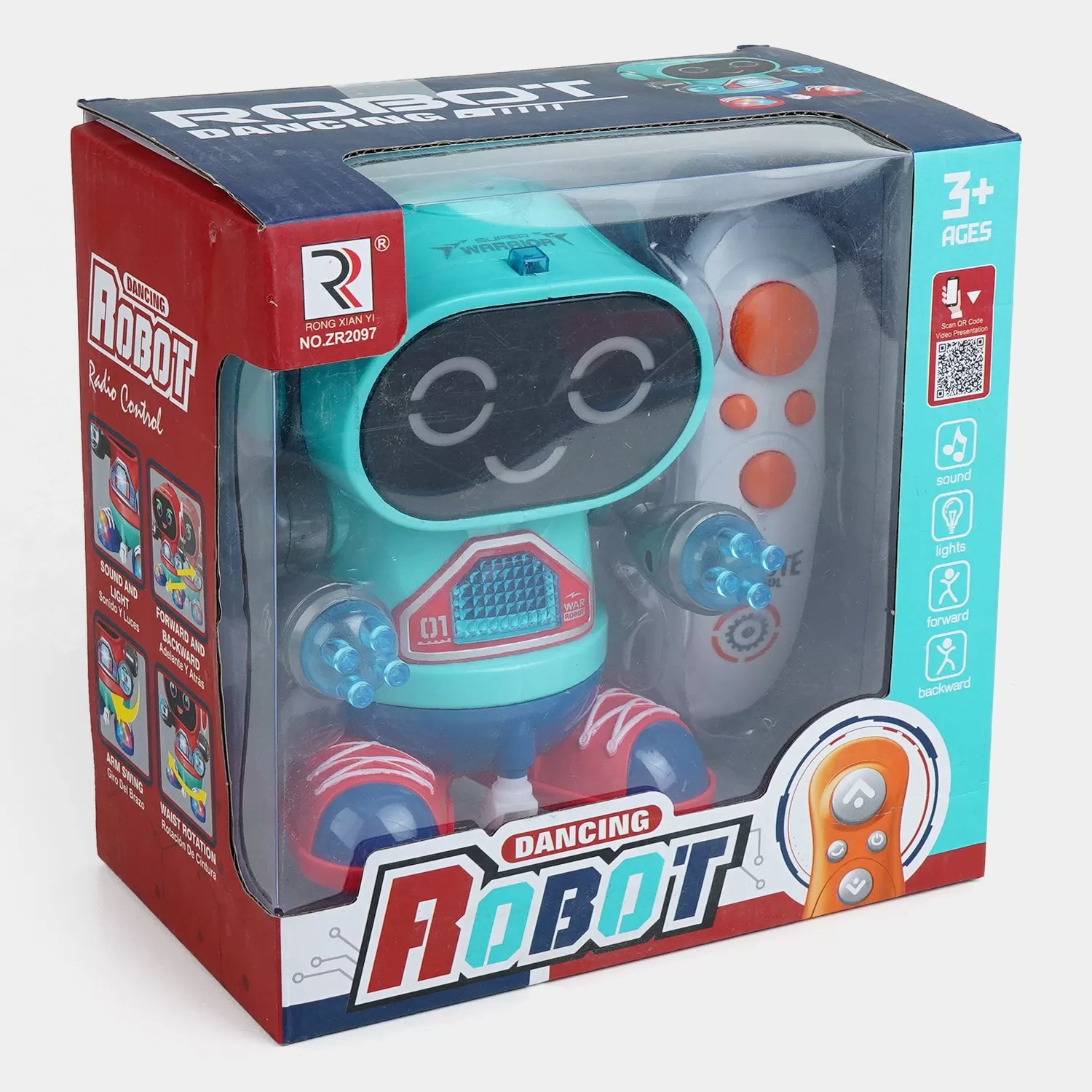 Remote Control 2 Fun Robot With Light & Music For Kids