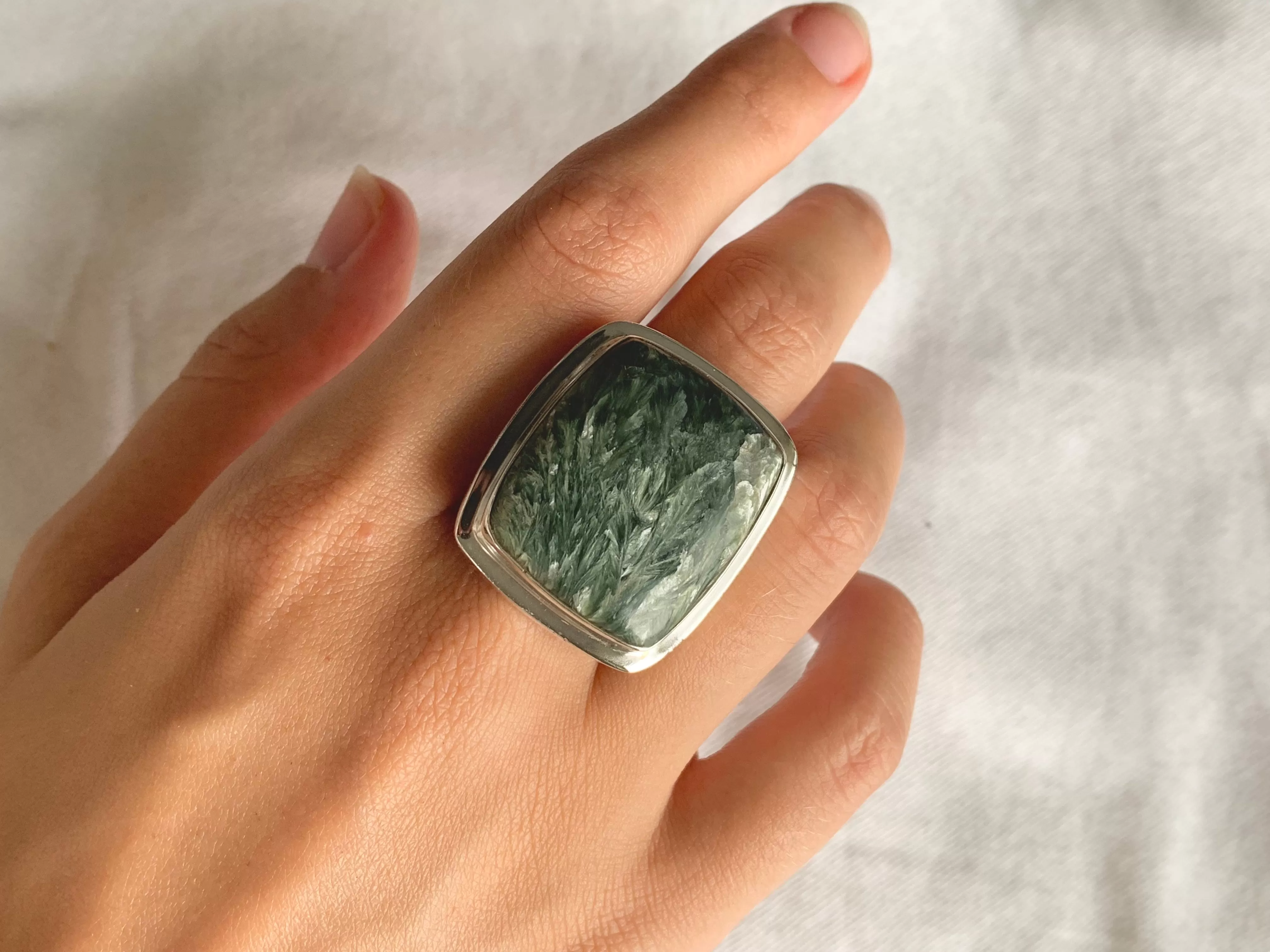 Seraphinite Ansley Ring - XLarge Square (US 7.5)