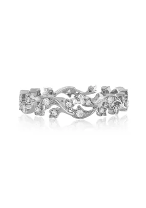 Sethi Couture 18KWG Ivy Scroll Diamond Eternity Band