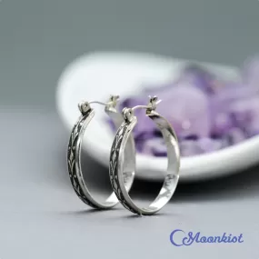 Sterling Silver Hoops  | Moonkist Designs