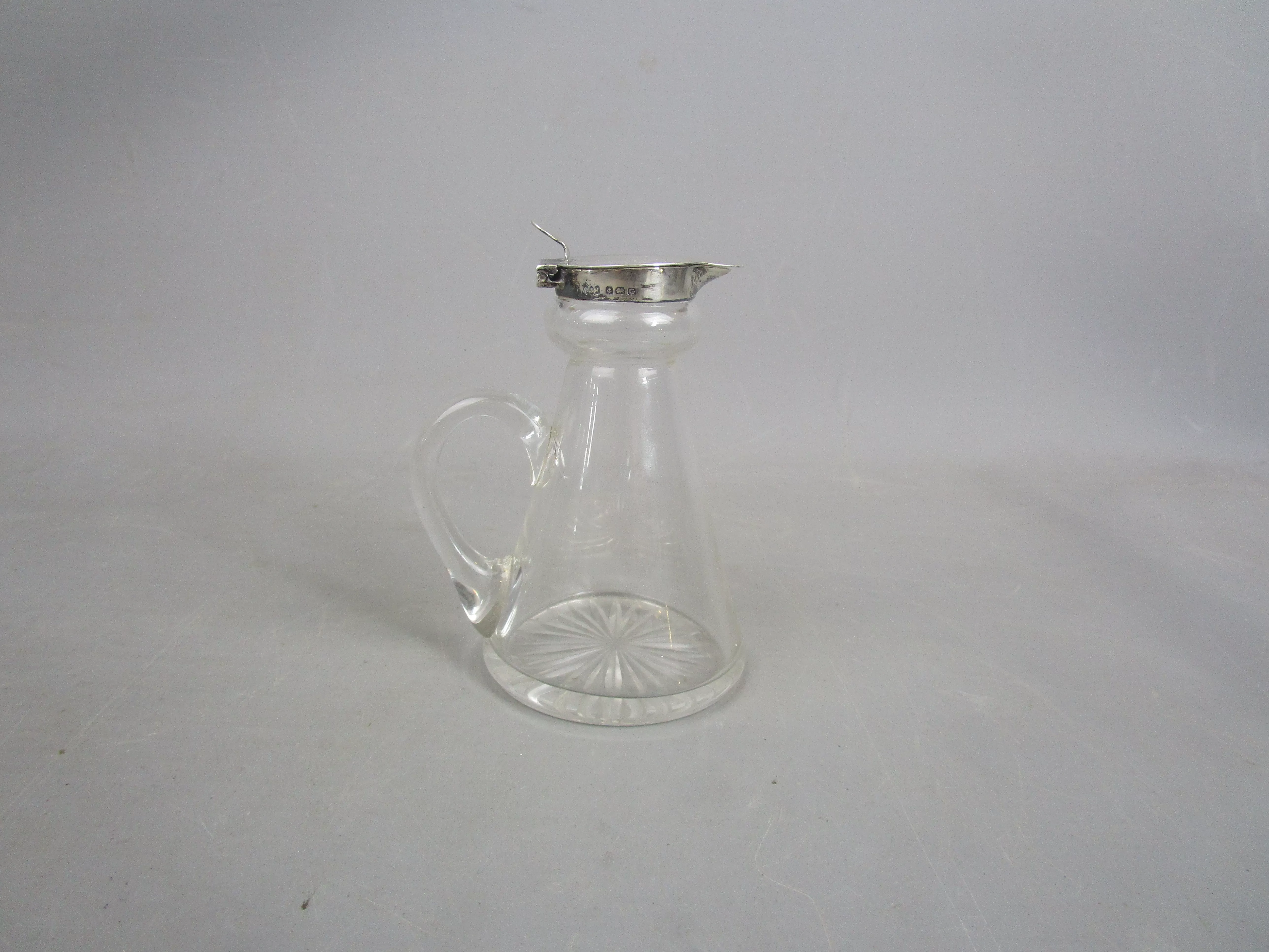 Sterling Silver Topped Miniature Toddy Jug Antique c1930