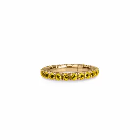 Stretch & Stack Yellow Sapphire Eternity Rings .6-3 carats