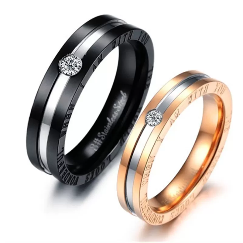 Titanium Couples Rings