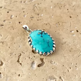 Turquoise Pendant - Lace