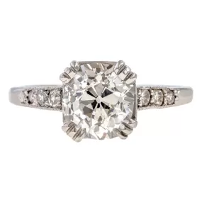 Vintage Engagement Ring, Old Mine 1.45ct.