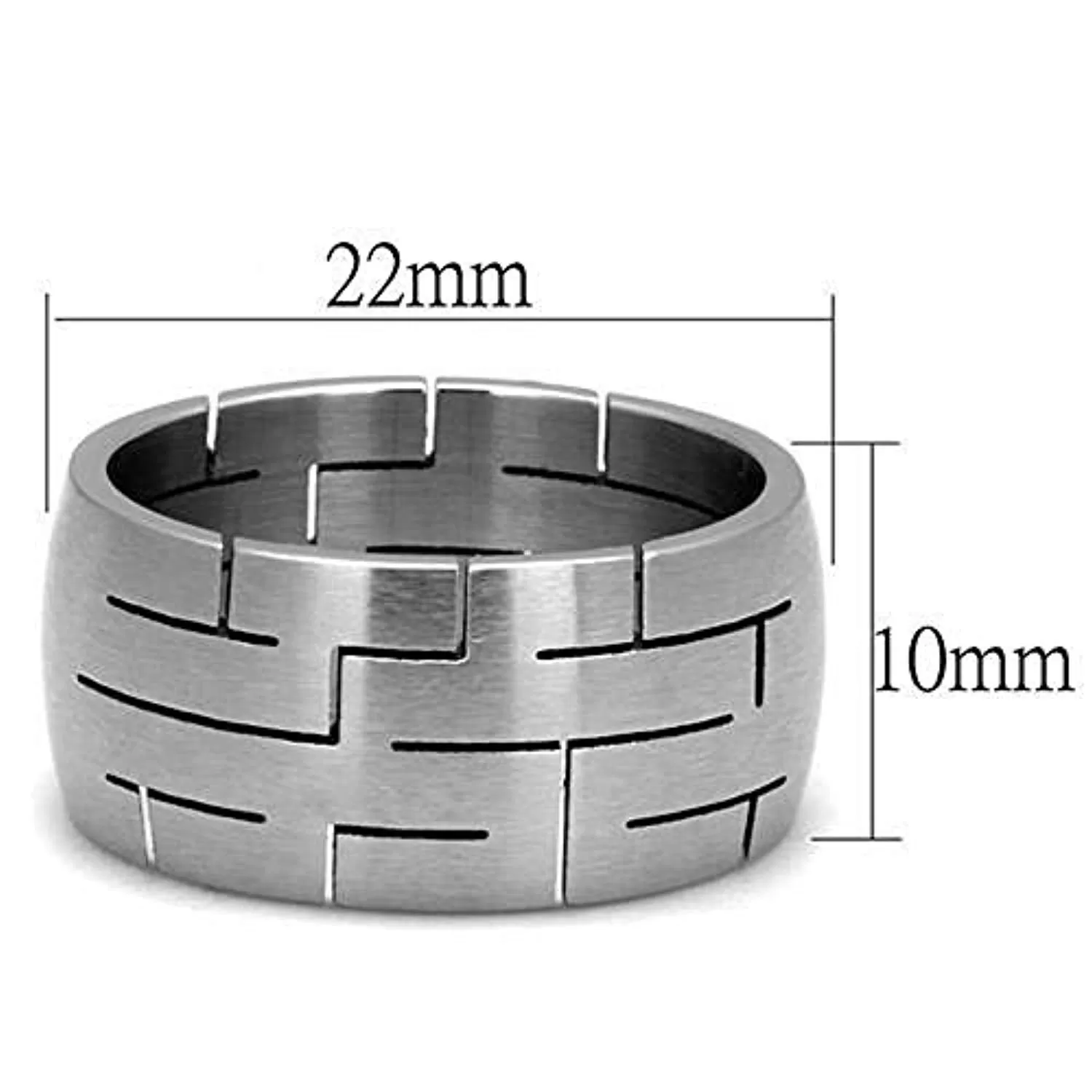 WildKlass Stainless Steel Ring High Polished Men