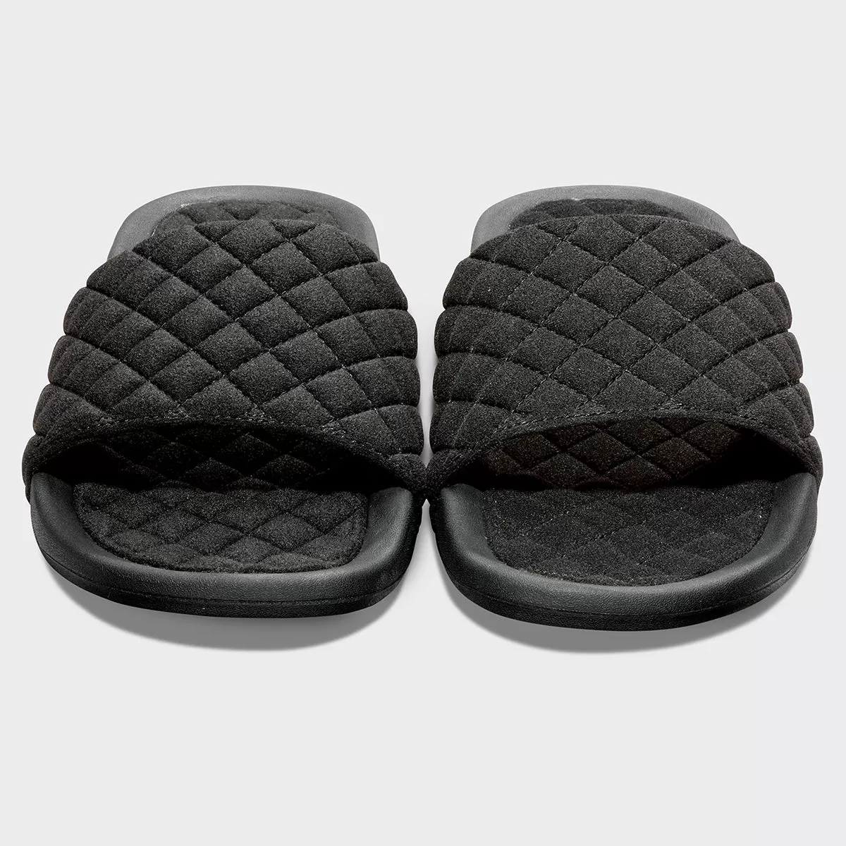 Women's Vegan Suede Lusso Slide Black